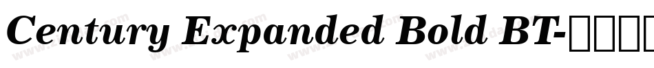 Century Expanded Bold BT字体转换